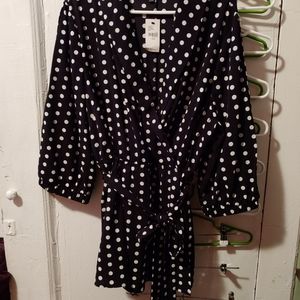 Faux Wrap Top Lane Bryant